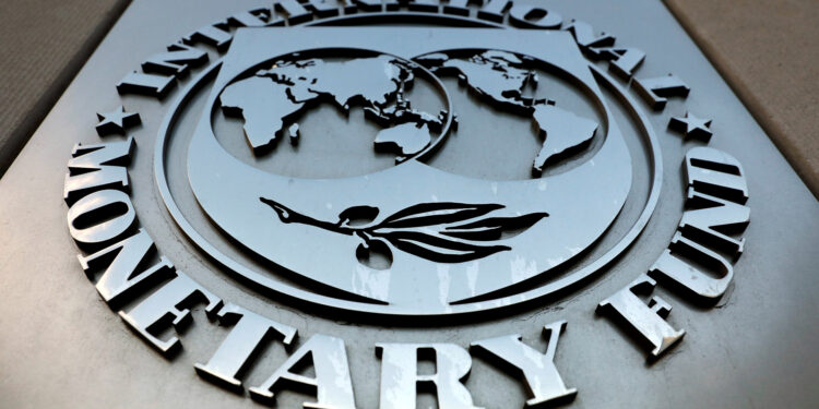 FILE PHOTO: The International Monetary Fund (IMF) logo is seen outside the headquarters building in Washington, U.S. September 4, 2018. REUTERS/Yuri Gripas/File Photo