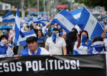 Demonstrators take part in a protest against Nicaraguan President Daniel Ortega's government in Managua, Nicaragua September 2, 2018.REUTERS/Oswaldo Rivas