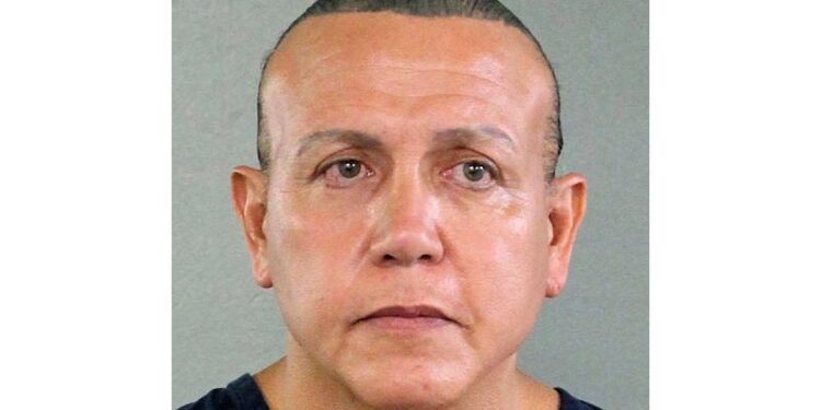 FILE - This Aug. 30, 2015, file photo released by the Broward County Sheriff's Office shows Cesar Sayoc in Miami. Sayoc, who created a two-week crisis by mailing 16 packages of inoperative pipe bombs packed with fireworks powder and shards of glass to 13 famous Democrats and CNN is scheduled to learn his punishment Monday, Aug. 5, 2019. (Broward County Sheriff's Office via AP, File)