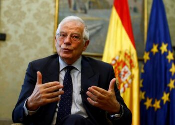 Spain's Foreign Minister Josep Borrell talks during an interview commenting on the possible Brexit extension, in Madrid, Spain March 20, 2019. REUTERS/Javier Barbancho
