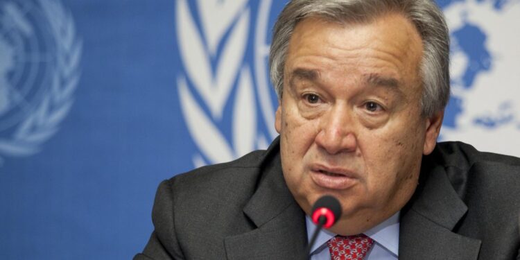 El jefe de la ONU, António Guterres. Foto de archivo.