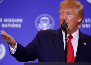 El presidente de Estados Unidos, Donald Trump, durante una conferencia de prensa en Nueva York, Septiembre 25, 2019. REUTERS/Jonathan Ernst
