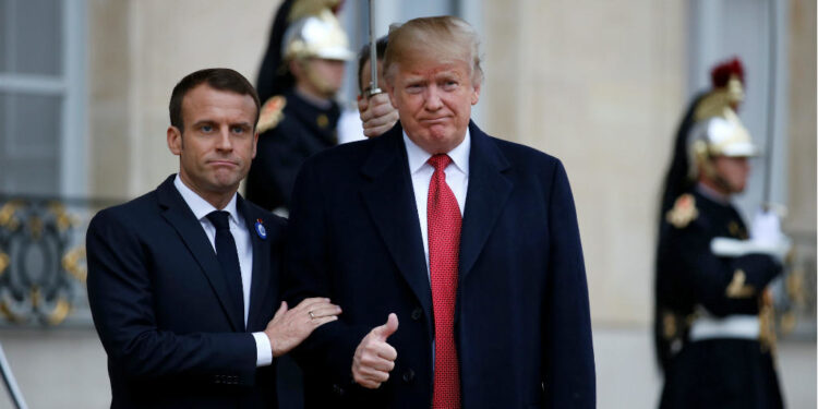 Emmanuel Macron y Donald Trump. Foto de archivo.