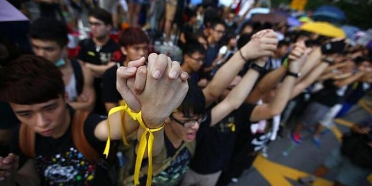 Hong Kong protestas.
