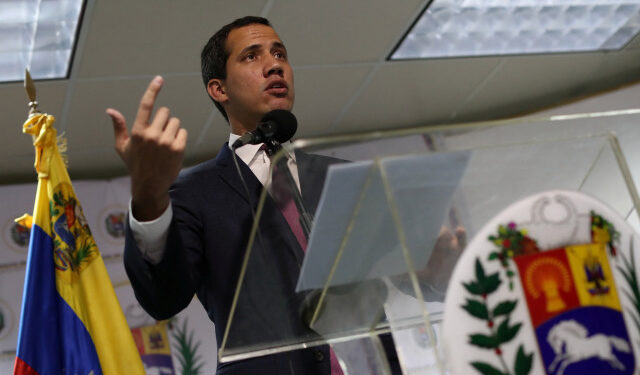 Venezuelan opposition leader Juan Guaido, who many nations have recognised as the country's rightful interim ruler, delivers a news conference in Caracas, Venezuela September 16, 2019. REUTERS/Ivan Alvarado