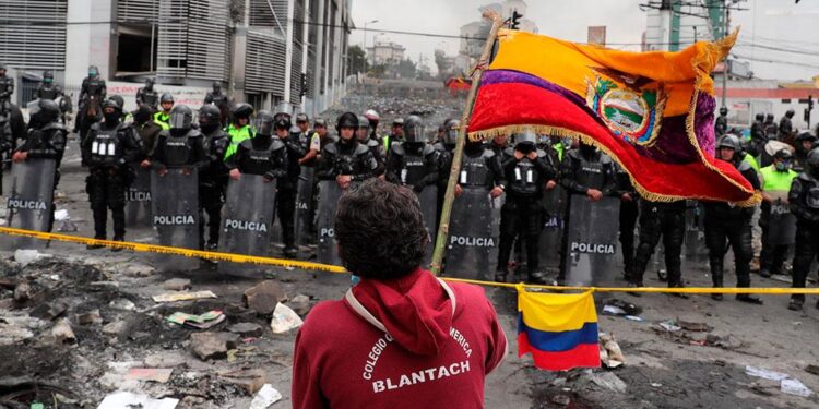 Protestas Ecuador. Foto agencias.