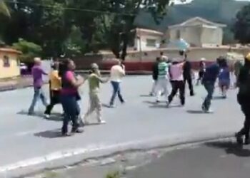 Protestas agua potable Carabobo. Foto captura de video.