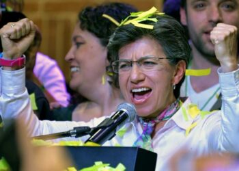 Claudia López, alcaldesa de Bogotá Colombia. Foto agencias.