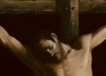 Cristo en la cruz de Zurbarán a la venta en Sotheby’s en Londres . Foto de archivo.