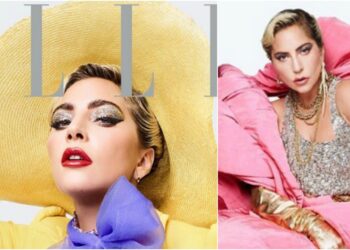 ELLE. Lady Gaga. Foto collage.