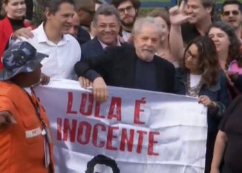 Expresidente de Brasil, Lula Da Silva, liberación 8NOv2019. Foto captura video.