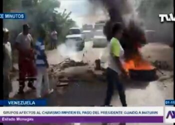 Grupos chavismo Monagas. 1 NOv2019. Foto captura video TVVenezuela