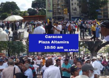 Plaza Altamira. 16Nv. Foto Twitter Centro de Comunicación Nacional.