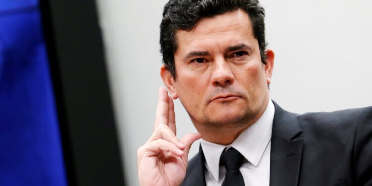 Brazil's Justice Minister Sergio Moro attends a session of the Public Security commission at the National Congress in Brasilia, Brazil May 8, 2019. REUTERS/Adriano Machado