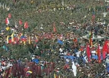 Marcha chavista estudiantes 21 noviembre. Foto captura de video.
