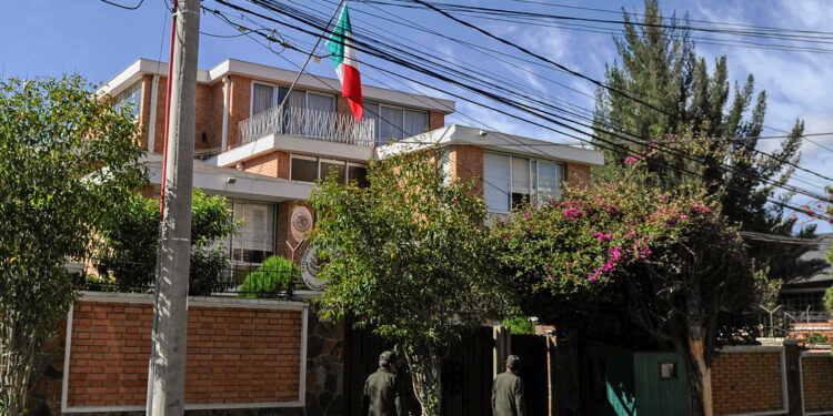 Embajada de México en Bolivia. Foto agencias.