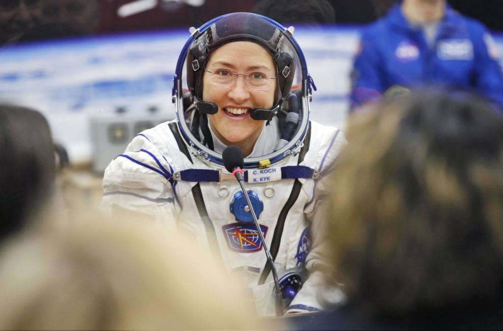 La astronauta estadounidense de la NASA Christina Koch.