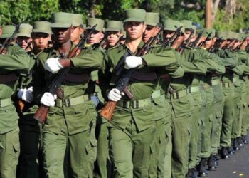 Militares cubanos. Foto de archivo.