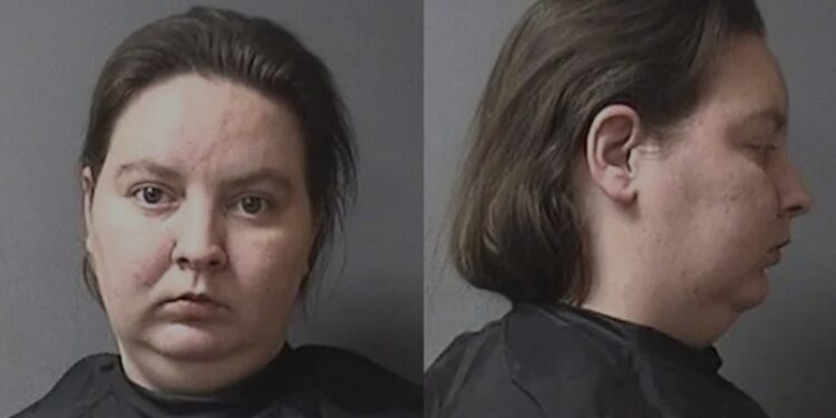 Heather Oliver of Elwood, Indiana has been arrested after her son was found in a running washing machine.    COURTESY OF MADISON COUNTY SHERIFF'S DEPARTMENT.