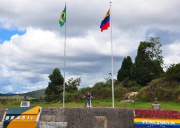 Frontera Brasil Venezuela. Foto de archivo.