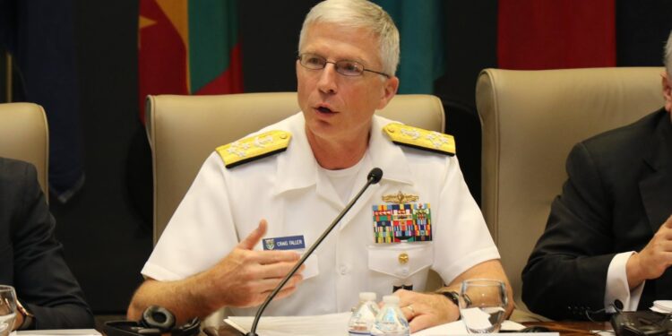 El Jefe del Comando Sur de Estados Unidos, el almirante Craig Faller. Foto de archivo.