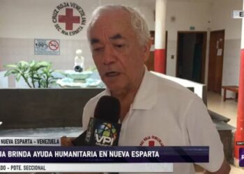 Emilio Delgado, pdte. seccional Cruz Roja. Foto captura de video.
