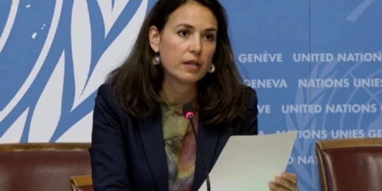 La portavoz del Alto Comisionado de la ONU para los DDHH, Marta Hurtado. Foto de archivo.
