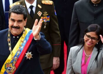 Nicolás Maduro y Delcy Rodríguez. EFE