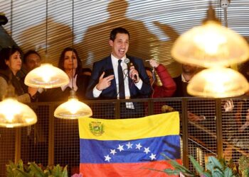 Pdte. (E) de Venezuela, Juan Guaidó. (Reino Unido, Londres) EFE FACUNDO ARRIZABALAGA.