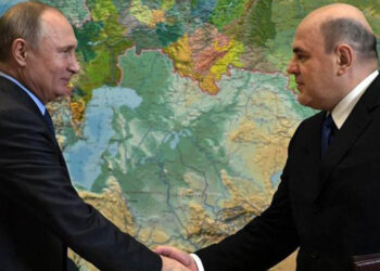 Vladirm Putin y el primer ministro de Rusia Mijaíl Mishustin. Foto de archivo.