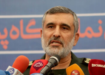 Comandante de la Fuerza Aeroespacial del Cuerpo de la Guardia Revolucionaria Islámica de Irán (CGRI), Amir Ali Hajizadeh. Foto de archivo.