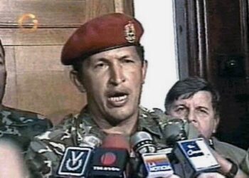 Hugo Chávez. 4 de febrero de 1992. Foto captura de video.