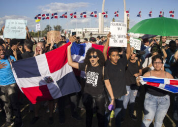 Protestas República Dominicana. Foto agencias.