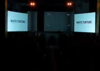 White Torture – Underground Poetry. Lorent Saleh. Foto captura de video.