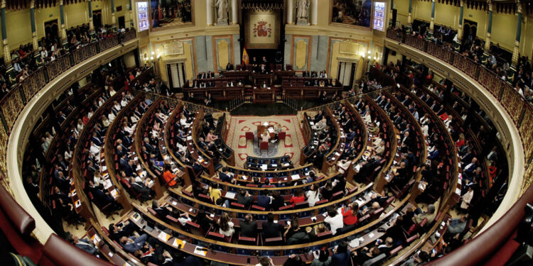 -FOTODELDIA- GRAF5365. MADRID, 21/05/2019.- Vista general del hemiciclo de la Cámara Baja, durante la sesión constitutiva del Congreso de la XIII Legislatura. EFE/Javier Lizón***POOL***