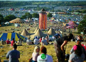 Festival de Glastonbury. Foto de archivo.