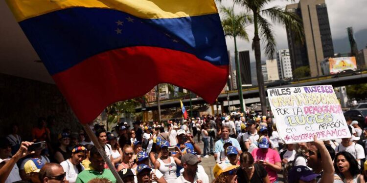 Marcha venezolanos. Foto El Heraldo