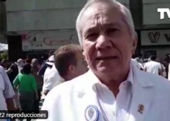 Presidente de la Federación Médica, Douglas León Natera. Foto captura de video.