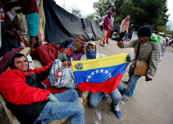 Venezolanos migranrtes. Ecuador. Foto agencias.