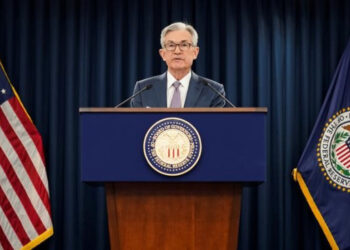 Foto de archivo del presidente de la Fed, Jerome Powell, en una rueda de prensa en Washington. 
Mar 3, 2020. REUTERS/Kevin Lamarque
