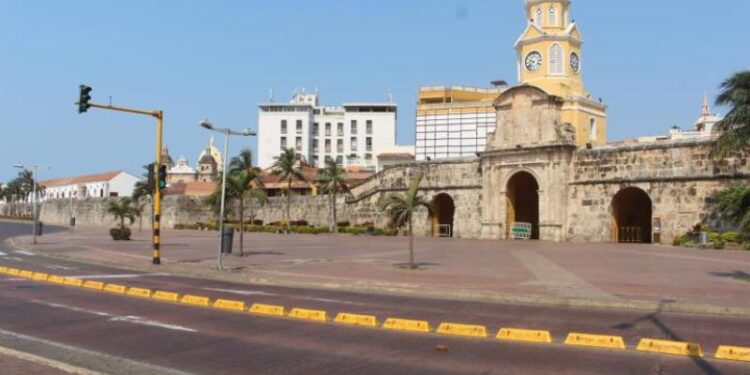 Centro histórico de Cartagena Colombia. coronavirus. Foto El Tiempo.