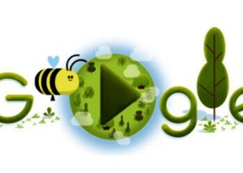Doodle Google. 22 de abirl 2020. Día de la Tierra.