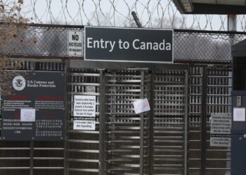 Frontera, Canadá-EEUU. Foto Agencias.
