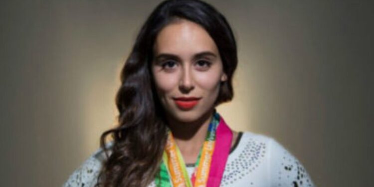 La mexicana Elsa García, subcampeona de la Copa Mundial de gimnasia de Portugal 2019. Foto de archivo.