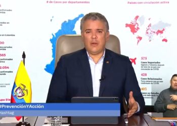 Presidente de Colombia, Iván Duque. Foto captura de video.