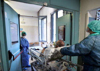 Un hospital en Milan, Italia. 7 de abril 2020. Foto Flavio Lo Scalo Reuters.