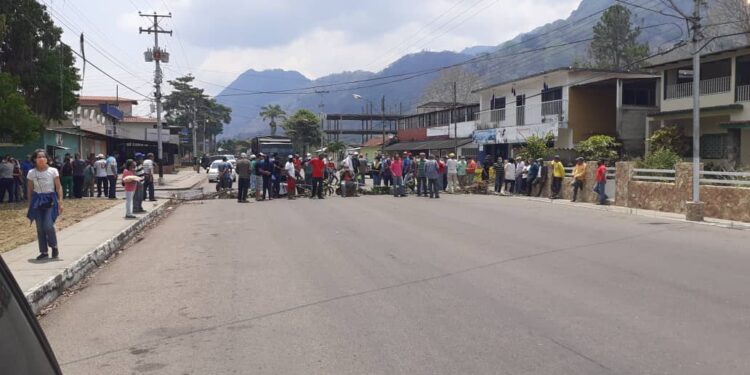 Protesta. Caripe Monagas. 28 de abril 2020.