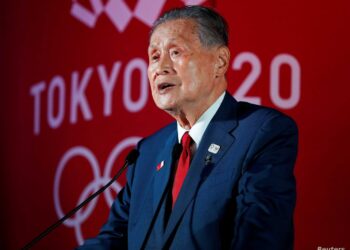 Yoshiro Mori. Juegos Olímpicos 2020. Foto de archivo.