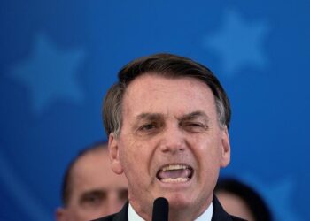 El el presidente de Brasil, Jair Bolsonaro, en Brasilia (Brasil). EFE Joédson Alves.