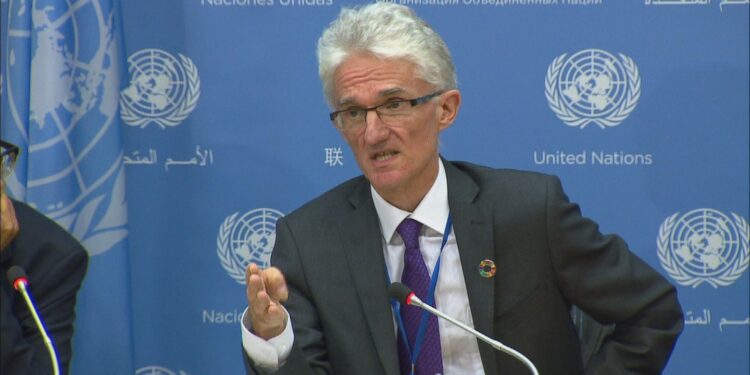 El jefe humanitario de la ONU, Mark Lowcock. Foto de archivo.